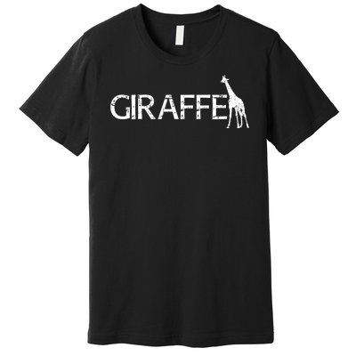 Funny Gift For Giraffe Lover Logo Premium T-Shirt