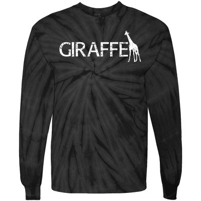 Funny Gift For Giraffe Lover Logo Tie-Dye Long Sleeve Shirt