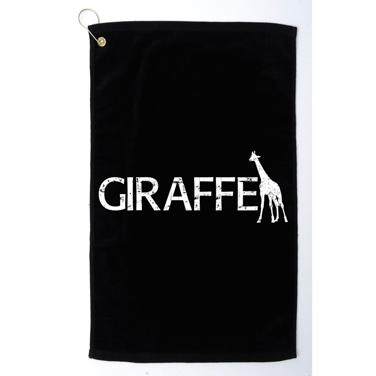 Funny Gift For Giraffe Lover Logo Golf Towel