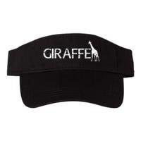 Funny Gift For Giraffe Lover Logo Valucap Bio-Washed Visor