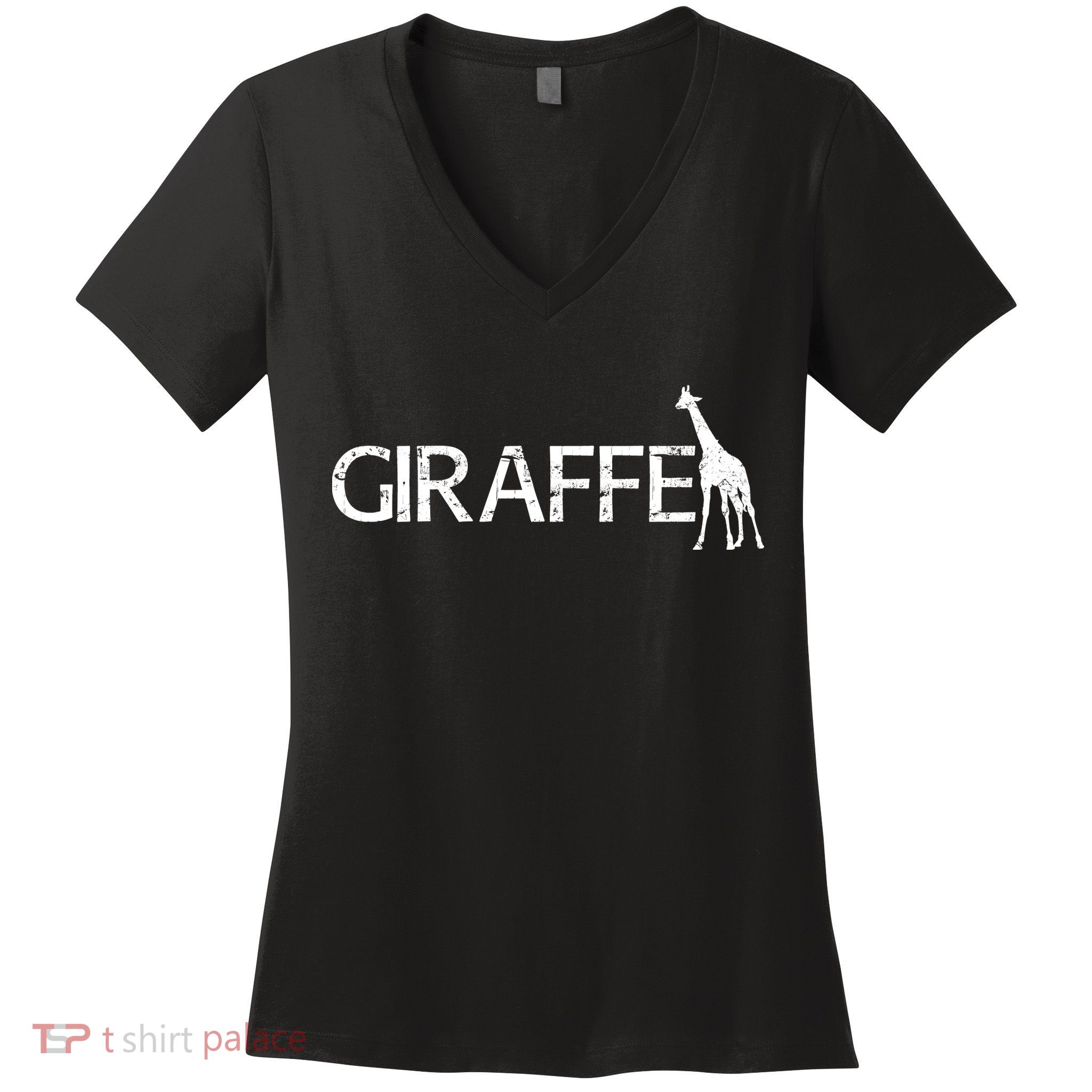 Funny Gift For Giraffe Lover Logo Women's V-Neck T-Shirt