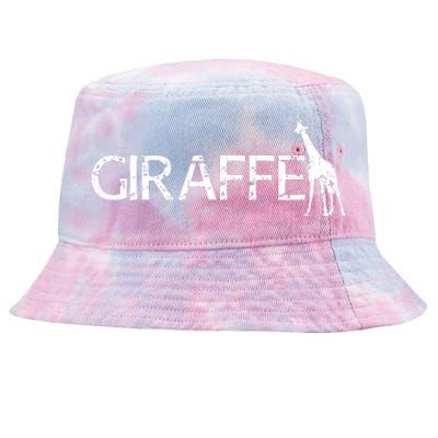 Funny Gift For Giraffe Lover Logo Tie-Dyed Bucket Hat