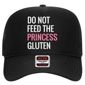 Funny Gluten Free Design Gluten Free Princess Designs High Crown Mesh Back Trucker Hat