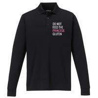 Funny Gluten Free Design Gluten Free Princess Designs Performance Long Sleeve Polo