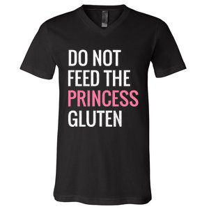 Funny Gluten Free Design Gluten Free Princess Designs V-Neck T-Shirt