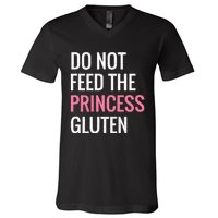 Funny Gluten Free Design Gluten Free Princess Designs V-Neck T-Shirt