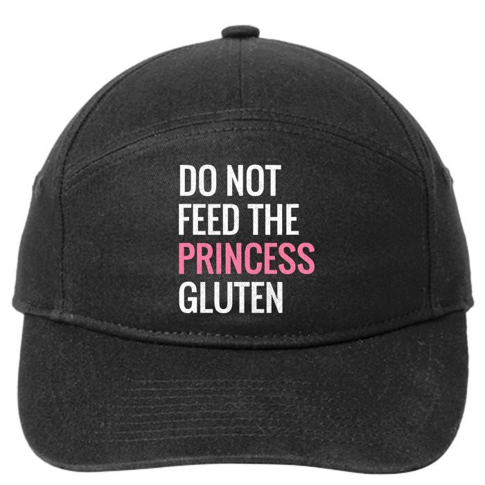 Funny Gluten Free Design Gluten Free Princess Designs 7-Panel Snapback Hat