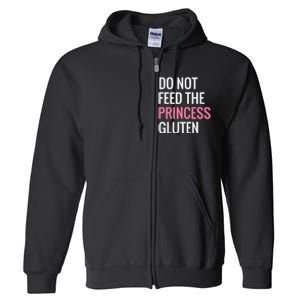 Funny Gluten Free Design Gluten Free Princess Designs Full Zip Hoodie