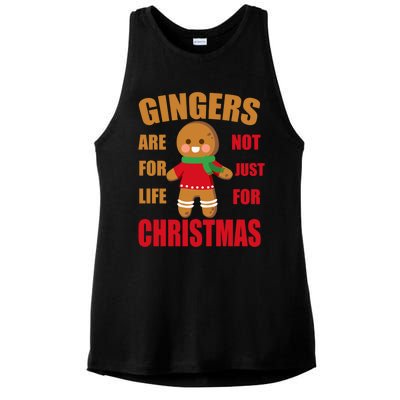 Funny Gingers For Life Not Just For Christmas Gift Idea Gift Ladies PosiCharge Tri-Blend Wicking Tank