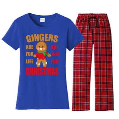 Funny Gingers For Life Not Just For Christmas Gift Idea Gift Women's Flannel Pajama Set