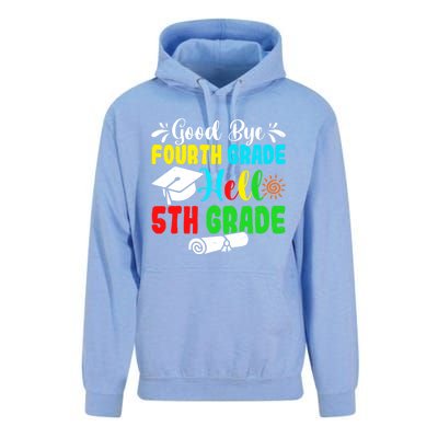 Fun Goodbye Fourth Grade Hello 5Th Grade Last Day Of School Great Gift Unisex Surf Hoodie