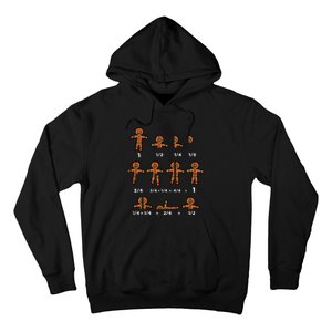 Festive Gingerbread Fraction Holiday Cookie Math Educator Hoodie