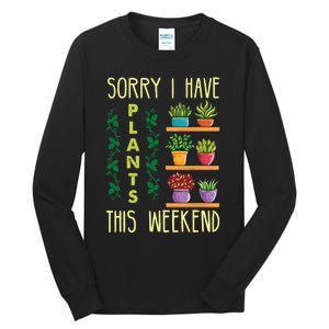 Funny Gardening Gift Succulent Gardener Mother's Day Plant Tall Long Sleeve T-Shirt