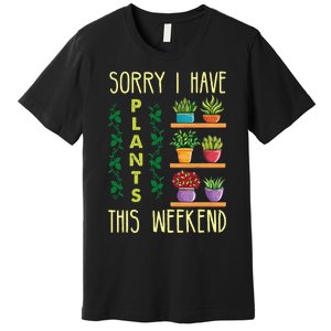 Funny Gardening Gift Succulent Gardener Mother's Day Plant Premium T-Shirt