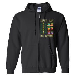 Funny Gardening Gift Succulent Gardener Mother's Day Plant Full Zip Hoodie