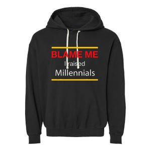 Funny Generational Graphic For Parents Garment-Dyed Fleece Hoodie