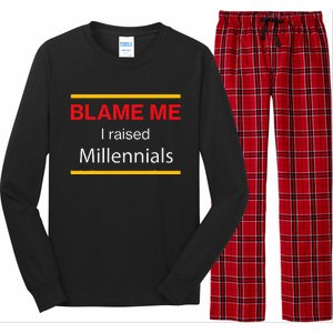 Funny Generational Graphic For Parents Long Sleeve Pajama Set