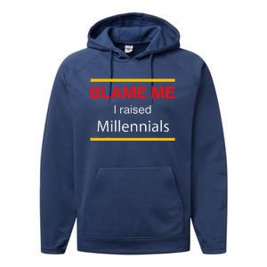 Funny Generational Graphic For Parents Performance Fleece Hoodie