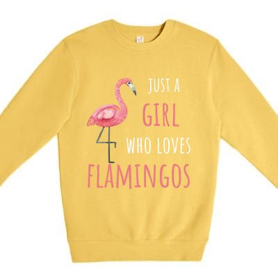 Flamingo Great Gift/ Gift Who Loves Flamingos Gift Premium Crewneck Sweatshirt