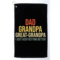 Funny Great Grandpa For Fathers Day Golf Towel