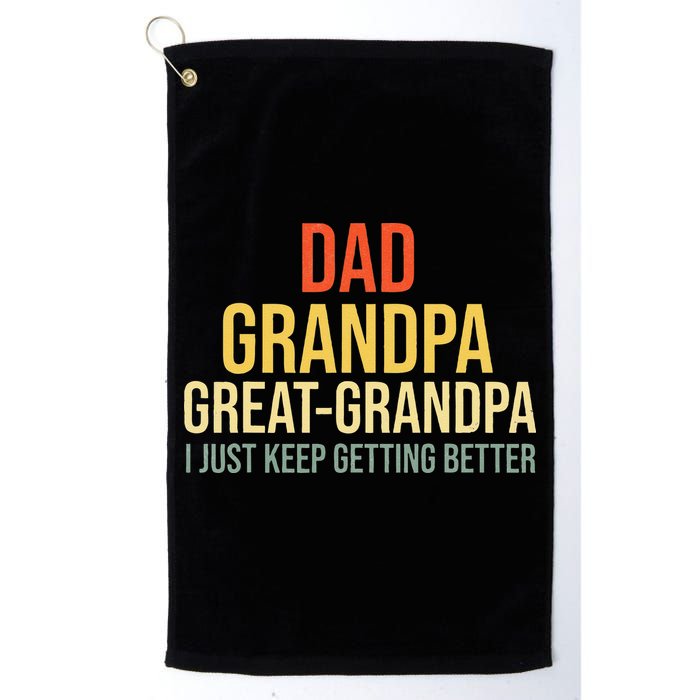 Funny Great Grandpa For Fathers Day Golf Towel