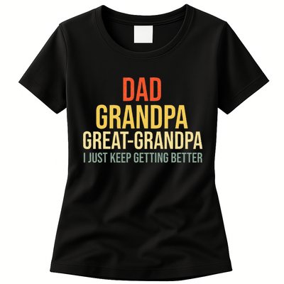 Funny Great Grandpa For Fathers Day Womens T-Shirt