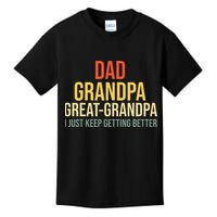 Funny Great Grandpa For Fathers Day Kids T-Shirt
