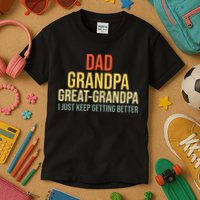 Funny Great Grandpa For Fathers Day Kids T-Shirt