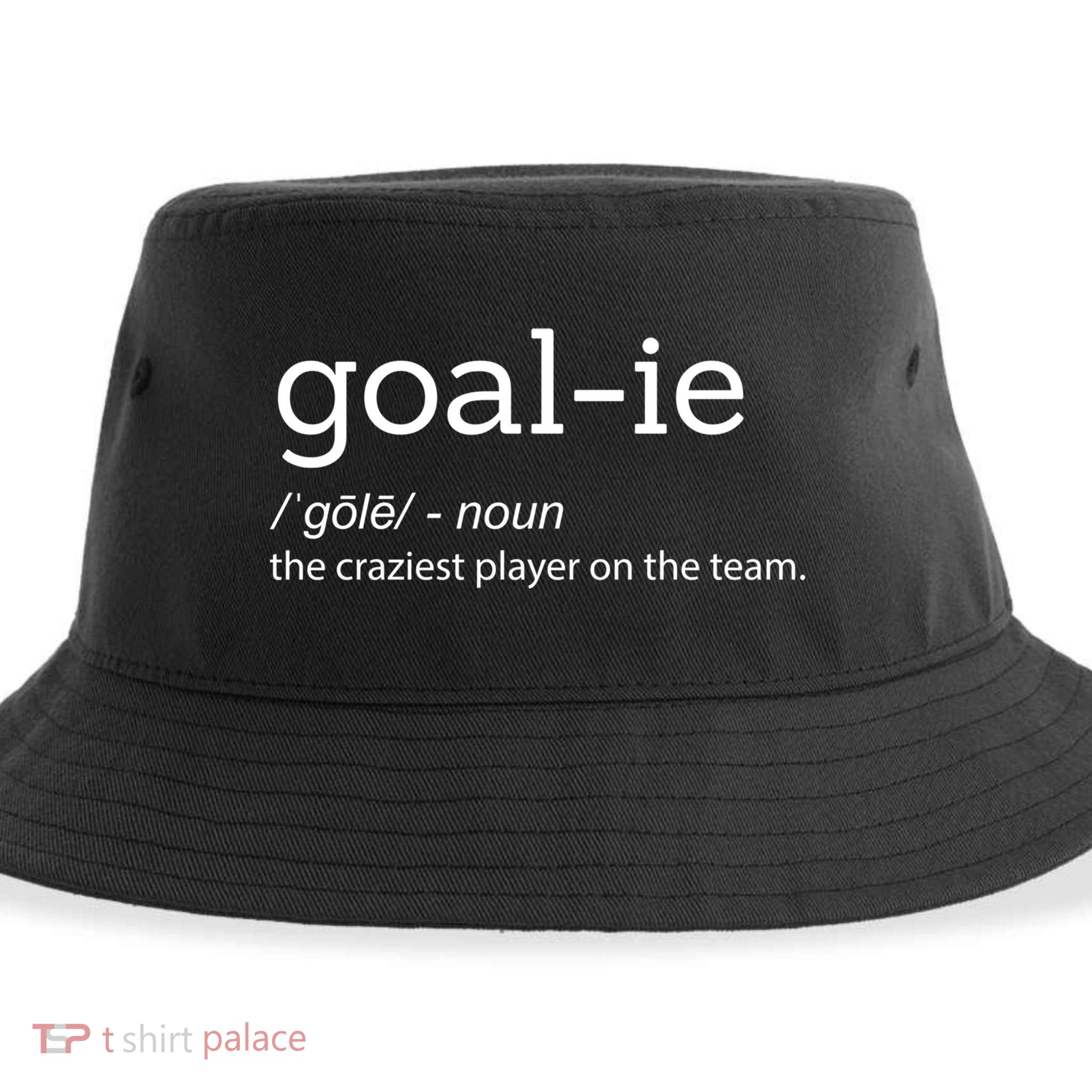 Funny Goalie Goalkeeper Definition Soccer Hockey Player Gift Meaningful Gift Sustainable Bucket Hat