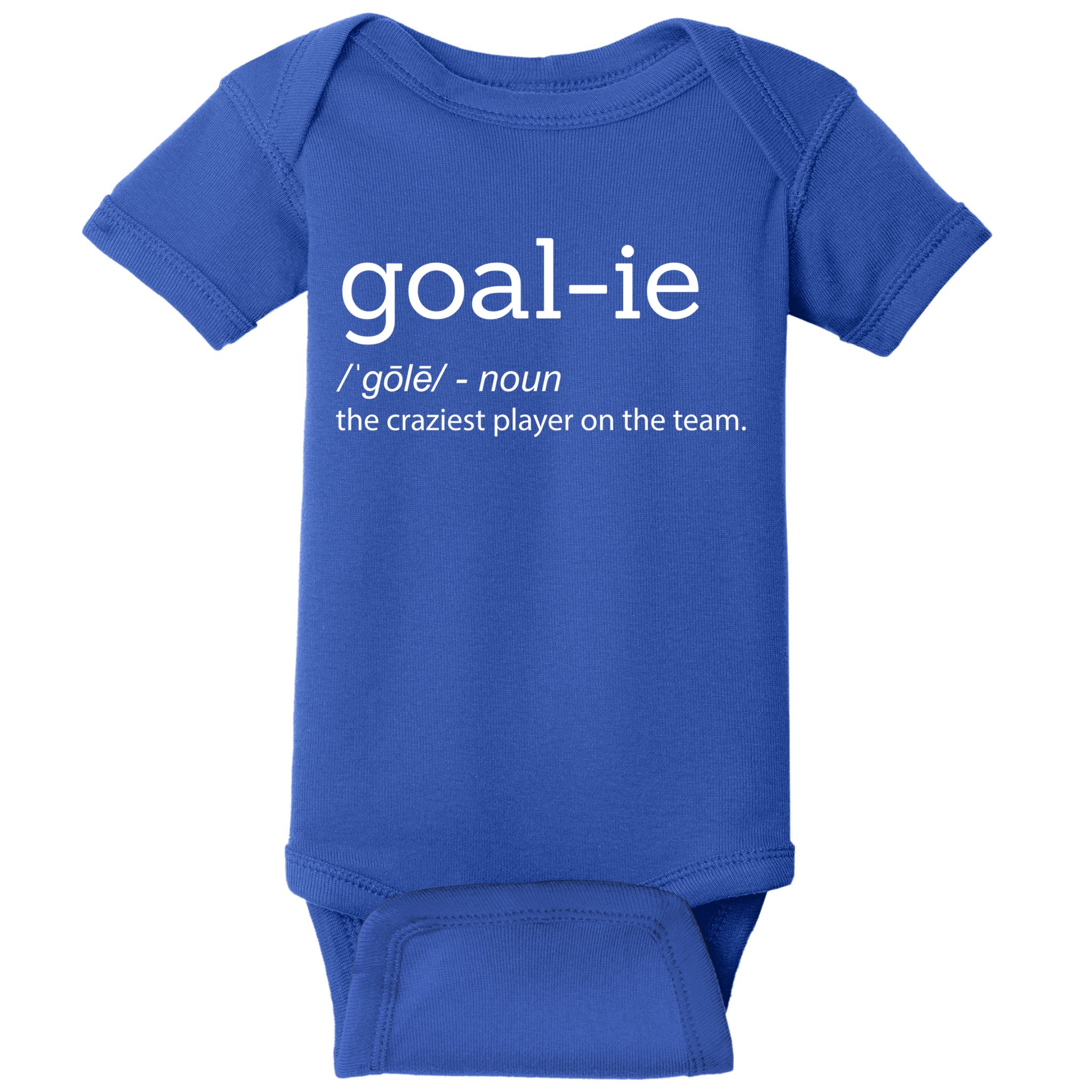Funny Goalie Goalkeeper Definition Soccer Hockey Player Gift Meaningful Gift Baby Bodysuit