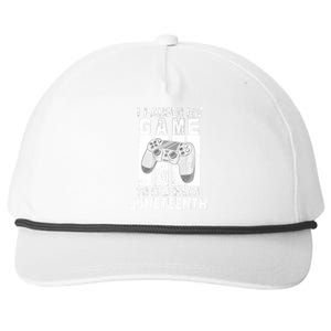 Funny Gaming Gift I Paused My Game To Celebrate Juneteenth Gift Snapback Five-Panel Rope Hat