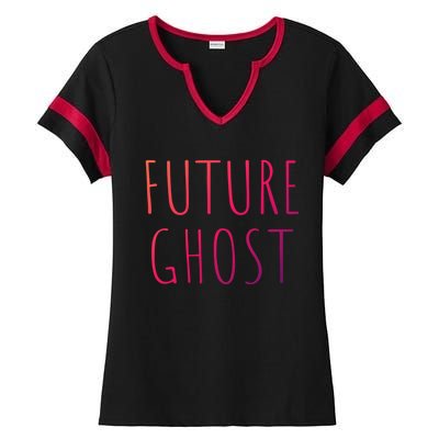 Future Ghost Gift Ladies Halftime Notch Neck Tee