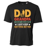 Funny Great Grandpa For Fathers Day Cooling Performance Crew T-Shirt