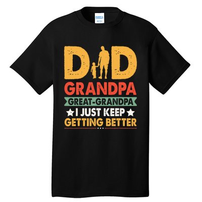 Funny Great Grandpa For Fathers Day Tall T-Shirt