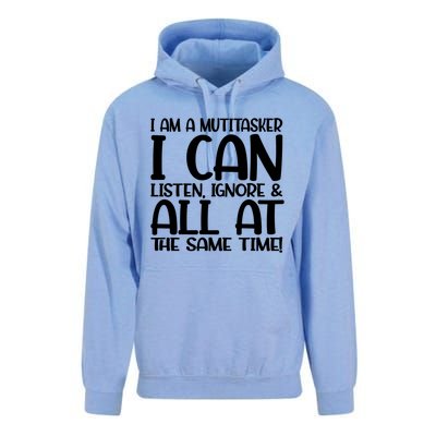 Fun Great Gift I Am A Multitasker I Can Listen And Forget Gift Unisex Surf Hoodie