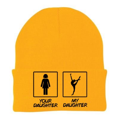 Funny Gymnastics Gift My Daughter Gymnast Gear Mom Dad Knit Cap Winter Beanie