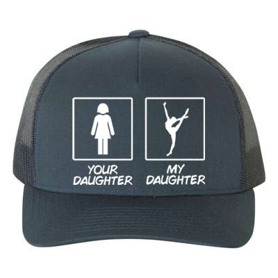 Funny Gymnastics Gift My Daughter Gymnast Gear Mom Dad Yupoong Adult 5-Panel Trucker Hat