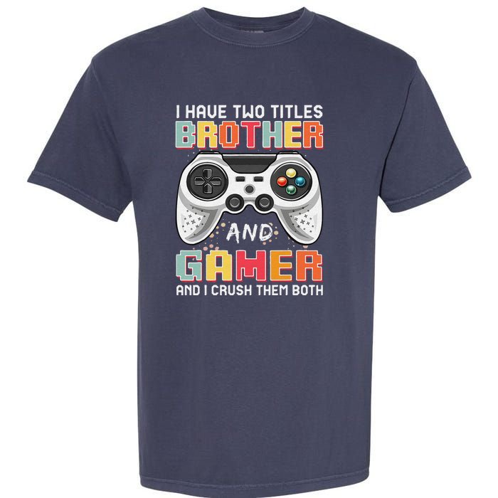 Funny Gamer Gaming Video Games Boy Brother Teens Garment-Dyed Heavyweight T-Shirt