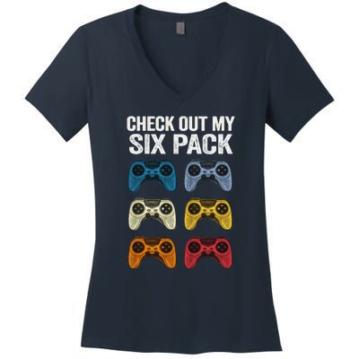 Funny Gamer Gifts For Teenage Boy 816 Year Old Gaming Women's V-Neck T-Shirt