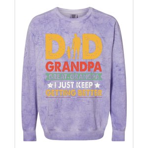 Funny Great Grandpa for Fathers Day Colorblast Crewneck Sweatshirt