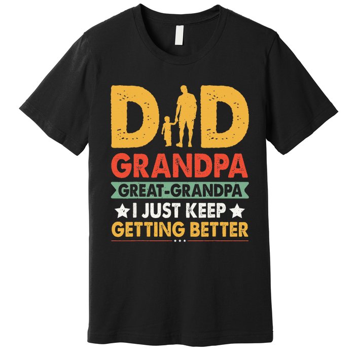 Funny Great Grandpa for Fathers Day Premium T-Shirt