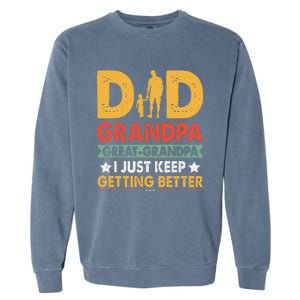 Funny Great Grandpa for Fathers Day Garment-Dyed Sweatshirt