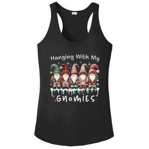 Funny Garden Gnomes Hanging With My Gnomies Christmas Ladies PosiCharge Competitor Racerback Tank