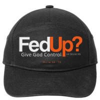 Fedup Give God Control 7-Panel Snapback Hat