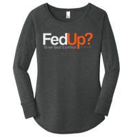 Fedup Give God Control Women's Perfect Tri Tunic Long Sleeve Shirt