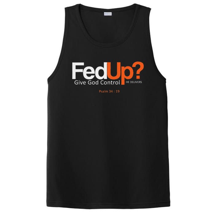 Fedup Give God Control PosiCharge Competitor Tank