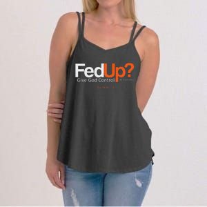 Fedup Give God Control Women's Strappy Tank