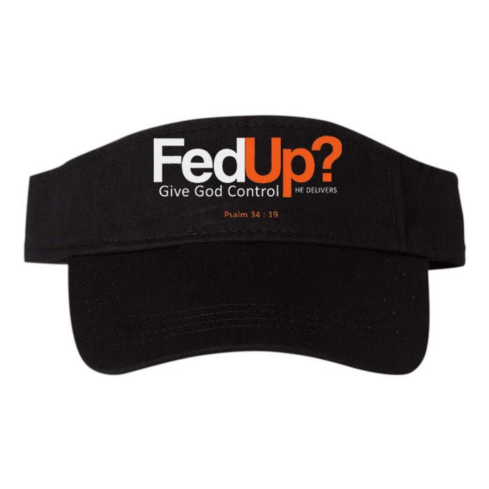 Fedup Give God Control Valucap Bio-Washed Visor