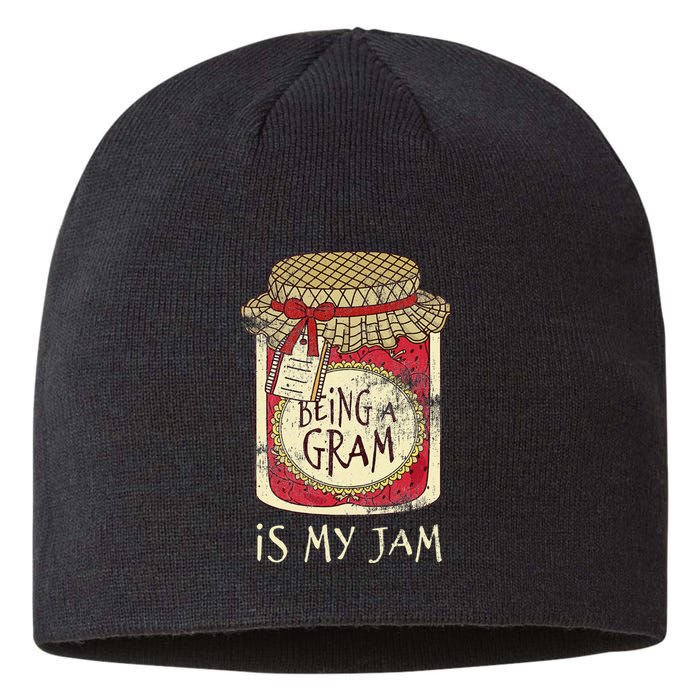 Fun Grandma Gifts Cute & Funny Being A Gram Quote Sustainable Beanie