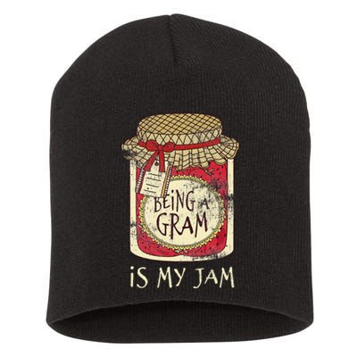 Fun Grandma Gifts Cute & Funny Being A Gram Quote Short Acrylic Beanie